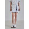 Goxo Slit Golf Skirt White