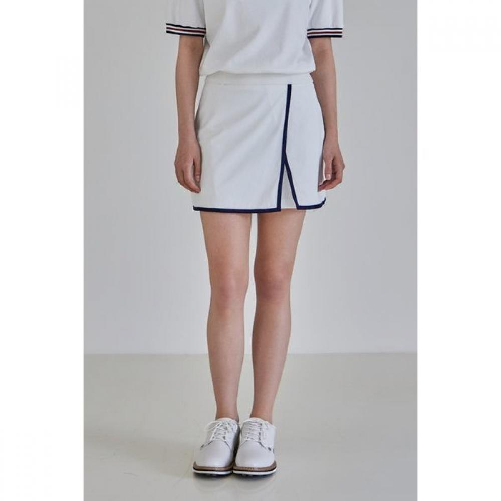 Goxo Slit Golf Skirt White