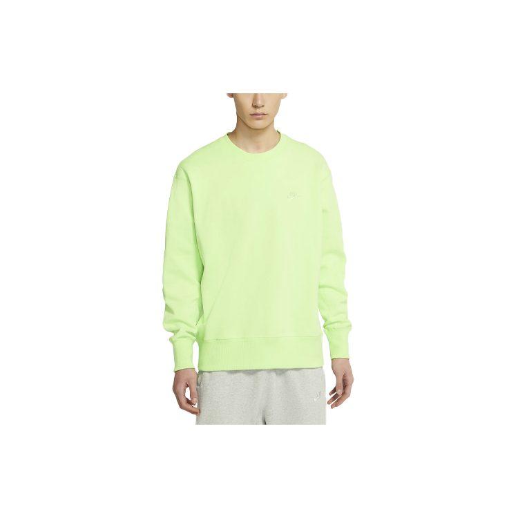 Nike Sweatshirts Homme Citron Vert Cyan Col Rond Modéré Régulier DA0022-399