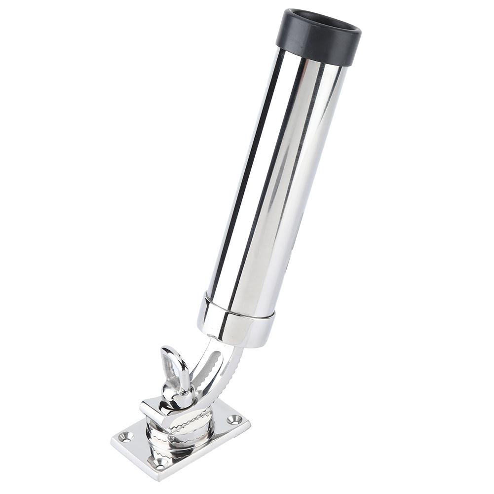 Stainless Steel 360 Degrees Rotation Marine Boat Fishing Rod Holder Rack Support Accessory