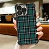 Clan Stewart Tartan Plaid Pattern Soft Phone Case For iPhone 15 16 17 Air 14 Pro Max 16E Plus 13 12 Mini Plating Anti-Fall Funda