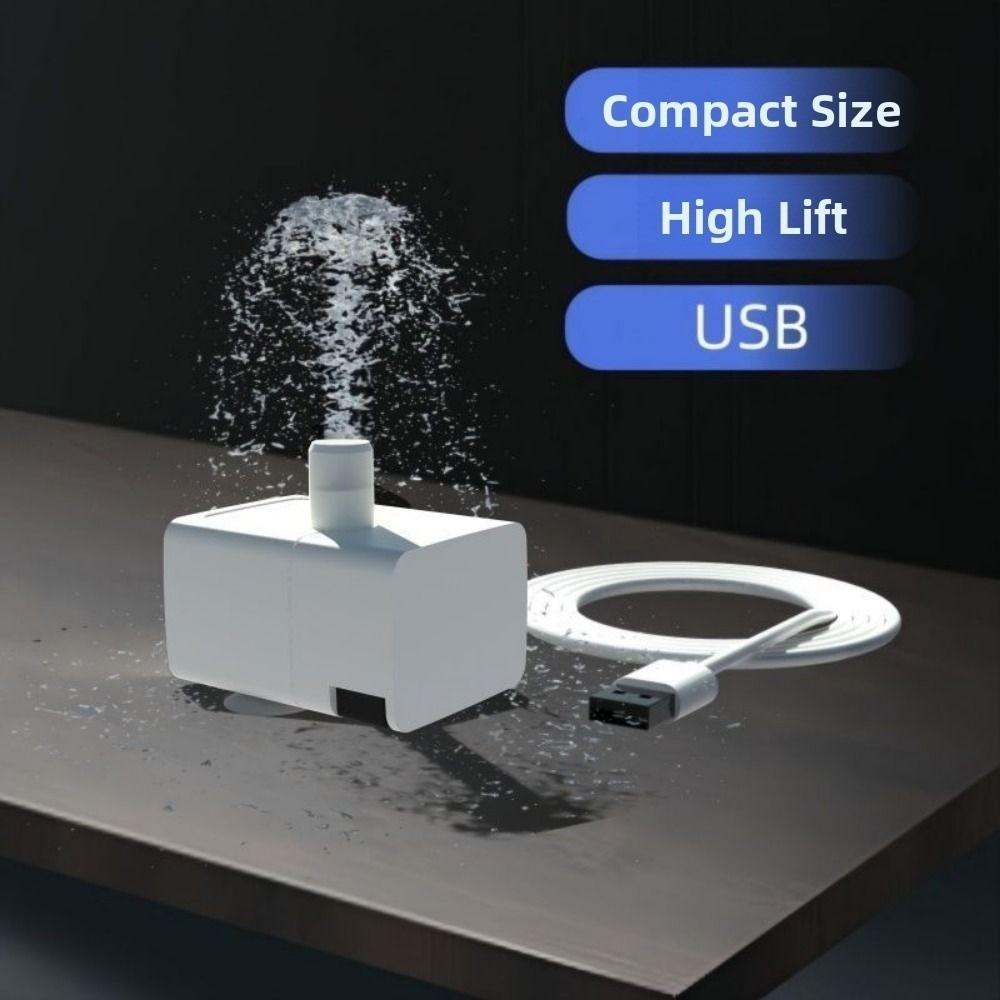 Bent Tube Cat Water Fountain Pump Multifunctional Water Circulation Pump Pet Water Fountain