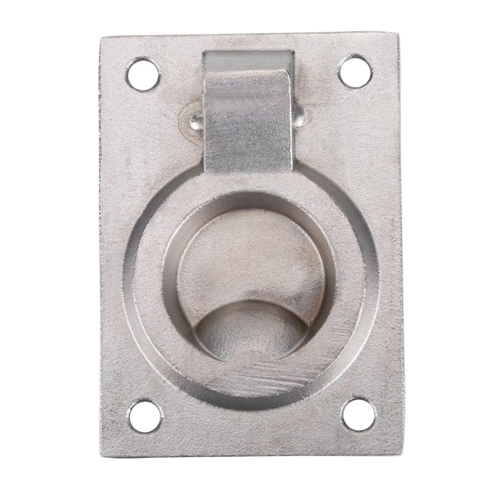 Reinforced Ring Handle Stainless Steel Flush Locker Flush Mount Boat Marine Hardware Boat