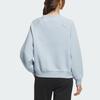 Adidas Small Logo Fleece Crew Sweatshirt Women Sweatshirt Light-Blue IX6791