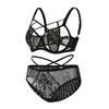 Underwear women's large size thin big breasts show small sexy breasts with rabbit ear cup set bra gathering anti-sagging