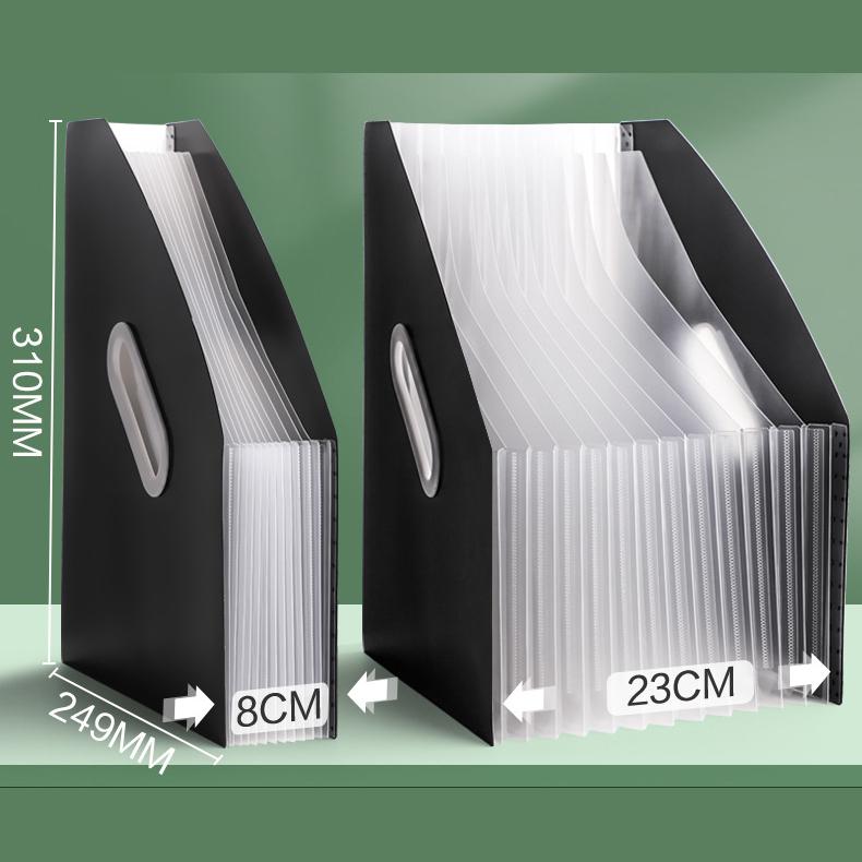1pc Vertical Portable Folder Expandable Organ Bag Multi-layer Student Specific Paper Organizer Office Files Available
