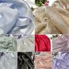 90x150cm Faux Pearl Organza Fabric for Dress Wedding DIY Sewing Bead Gauze Glossy Cloth Needlework Cloth Smooth Soft Material