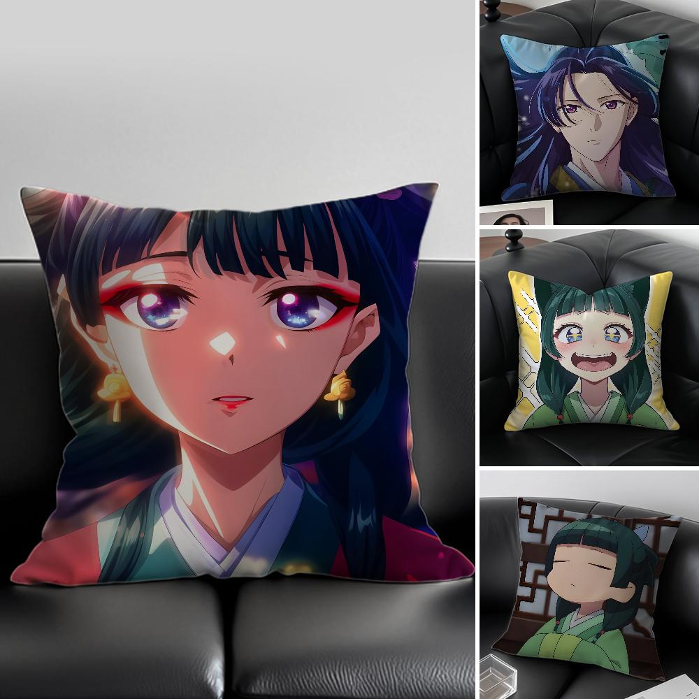 The Apothecary Diaries maomao Pillow Case SkinFriendly And Comfortable Fabric Pillowcase Lnvisible Lilky Zipper