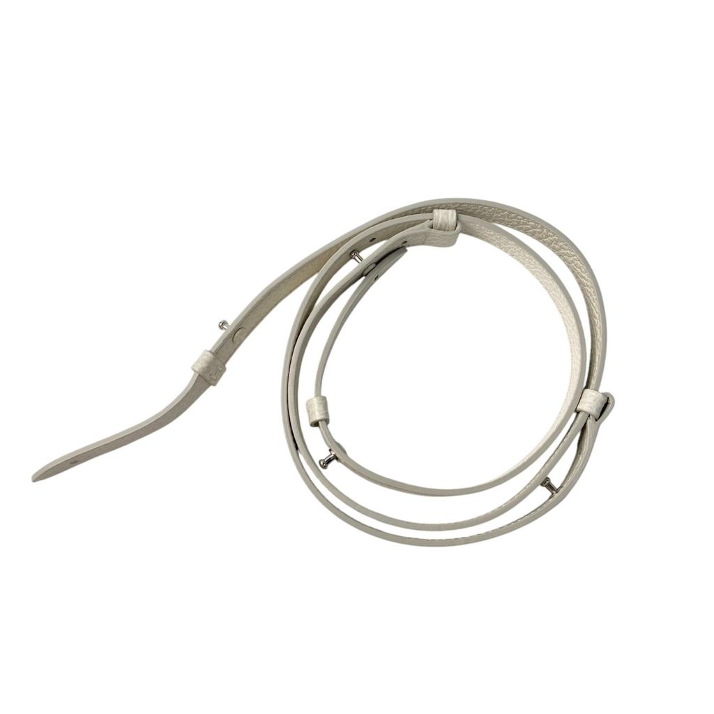 Used Maison MargielaShoulder Bag Ivory Leather Women