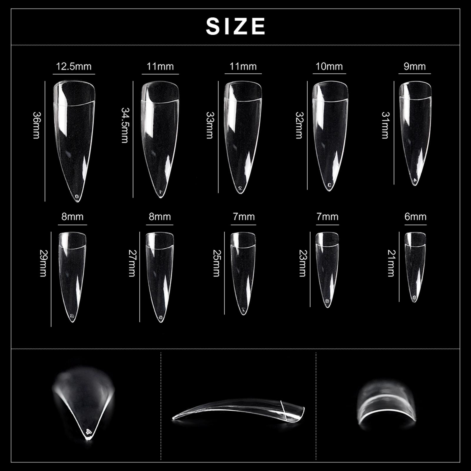 

KADS 500 шт. накладные ногти на шпильках, накладные ногти, инструменты для дизайна ногтей, аксессуары для наращивания ногтей с гель-лаком, прозрачный натуральный