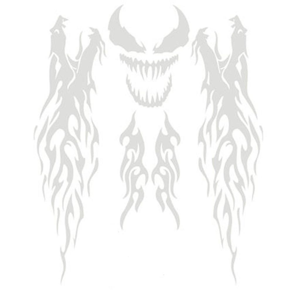 Motorcycle Flame Sticker Kit Body Fender Decals Vinyl  Laser Colorful Universal