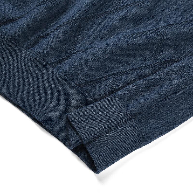SEPTWOLVES Herren 100% Lammwolle Rundhals-Pullover