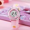 Fashion simple cute cartoon floret electronic watch LED electronic display, suitable for Christmas Halloween gifts