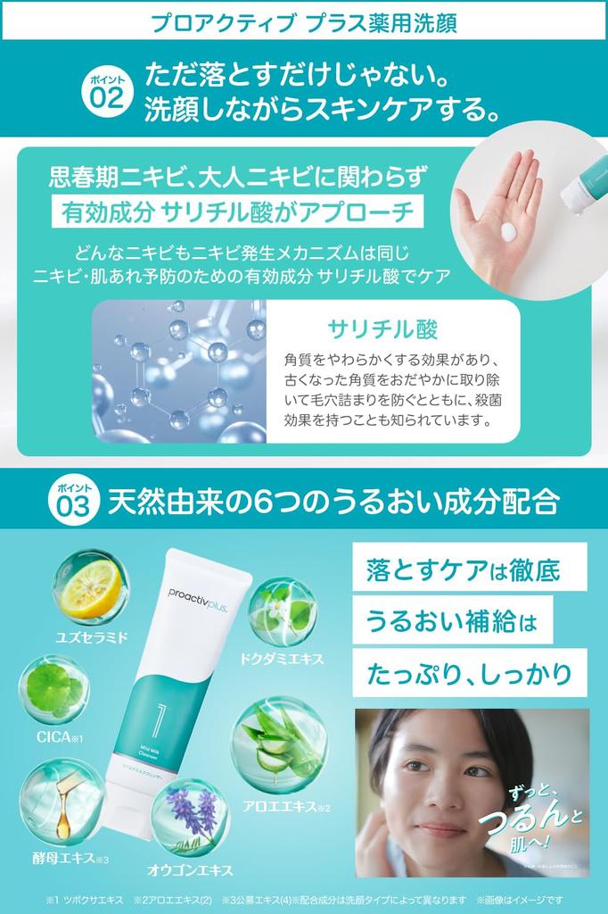 Wash Without Lathering To Prevent Acne. Proactiv+ Medicated Facial Cleanser Skin Smoothing Cleanser (Soft Scrub Type/Single Item/30-Day Supply) Facial