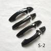 Door Handle Plastic Imitation Carbon Fiber Cover Trim Fit for Volkswagen for VW Touareg CR MK3  Car Exterior Accessories