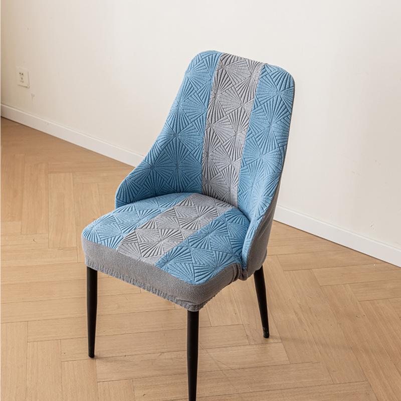 

Чехол на трехцветный стул с короткими подлокотниками, утолщенный эластичный чехол для подушки офисного стула, простое домашнее использование 40*42*42cm