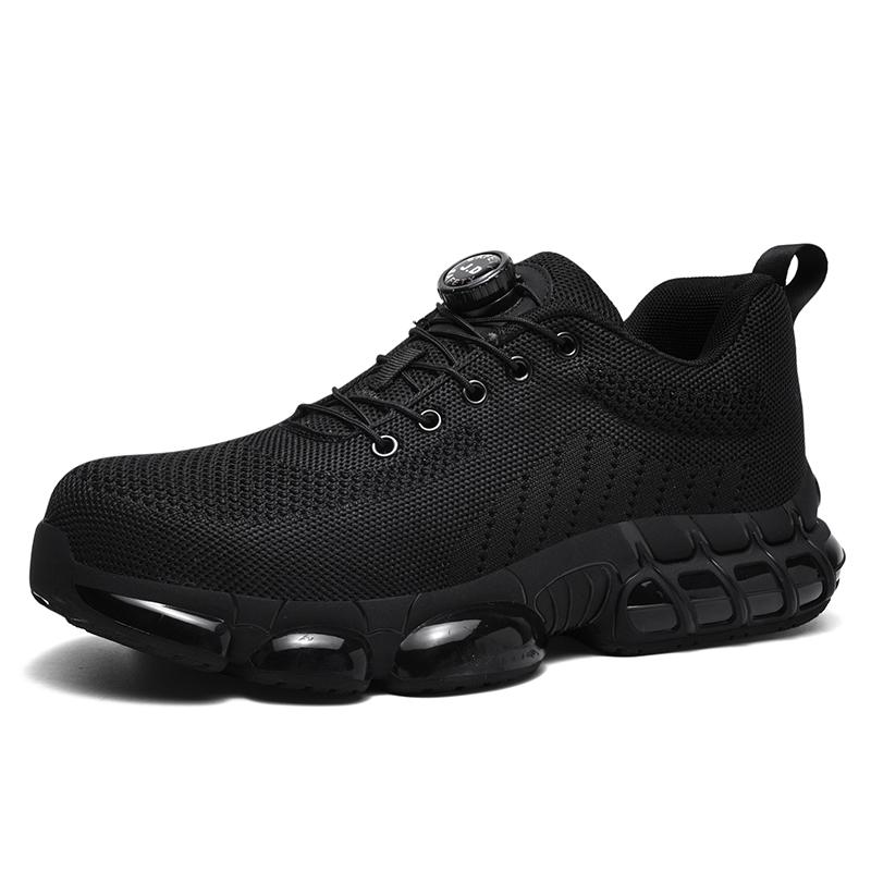

The new breathable woven mesh labor protection sports work shoes for men are anti-crushing and anti-piercing steel toe 47