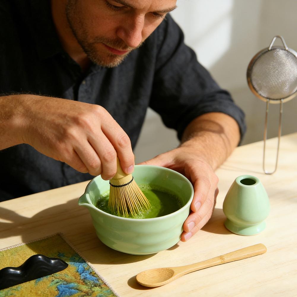 Japanese Matcha Tea Set 4/8pcs, Traditional Handmade Tea-Making Tools, Exquisite Birthday & Holiday Gift for Tea Enthusiasts