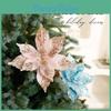 Festive Christmas Artificial Flower Decor With Sparkle Details For Celebration Settings