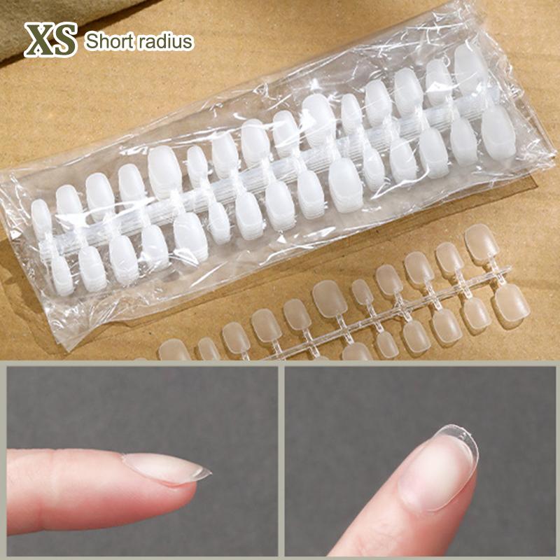 300 Pcs/Bag Fake Nail Tips Matte Coverage Transparent False Nails Tips Gel Nails Extension Diy Practice Nail Tool
