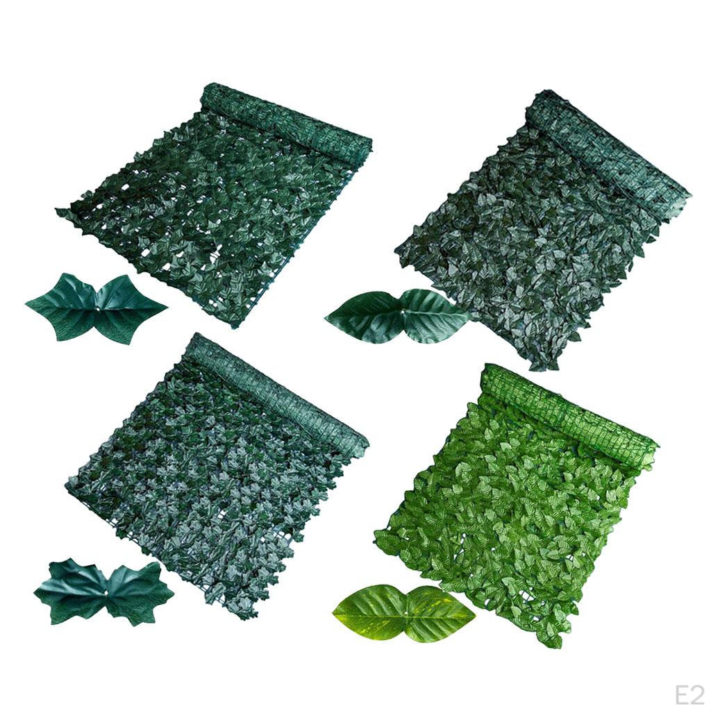 Inch Faux Ivy Decor Hedge Mat Greenery Decorative for Home Balcony Garden Backyard