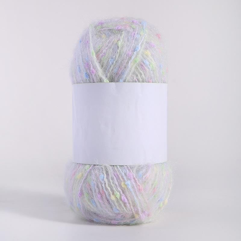 Kolorowa moherowa polarowa ręcznie tkana nić DIY do szalików, czapek, toreb, ubrań i lalek