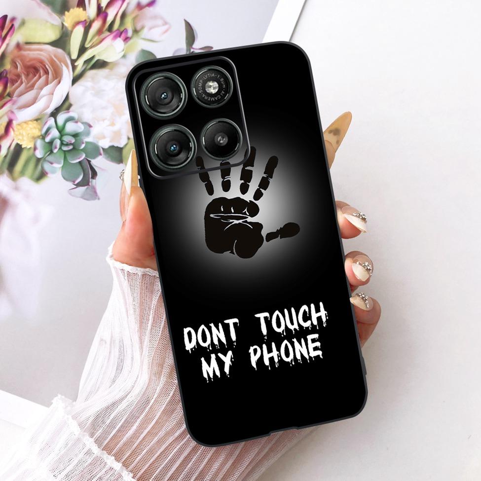 Black Case For Motorola Moto G77 Cover XT2621-4 Fashion Butterfly Cute Luxury Painted Silicone Casing For Moto G77 Motorola G77