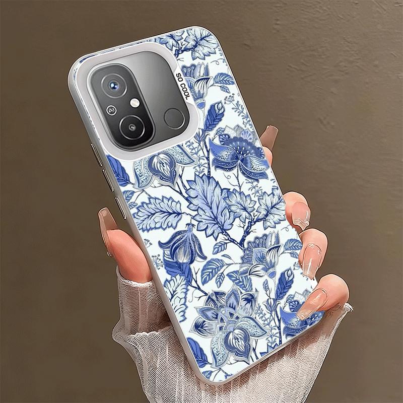 Blue And White Porcelain Pattern Shockproof Phone Case for Xiaomi Poco X7 X6 X5 X3 Pro F7 Ultra M8 Redmi 15C 15 14C 13C 12C 10C