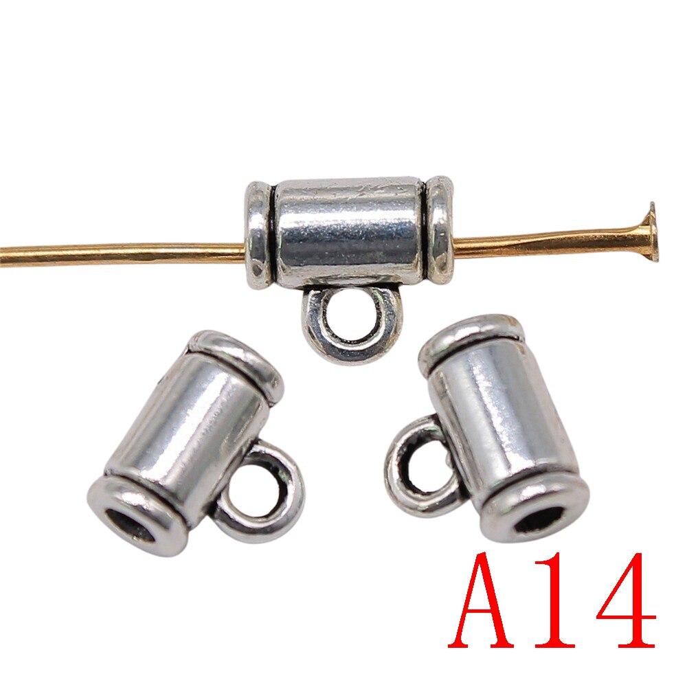 

Компоненты цилиндрической подвесной головки для изготовления ювелирных изделий, аксессуары, декор своими руками A14-20pcs-8x7x4mm-B13761