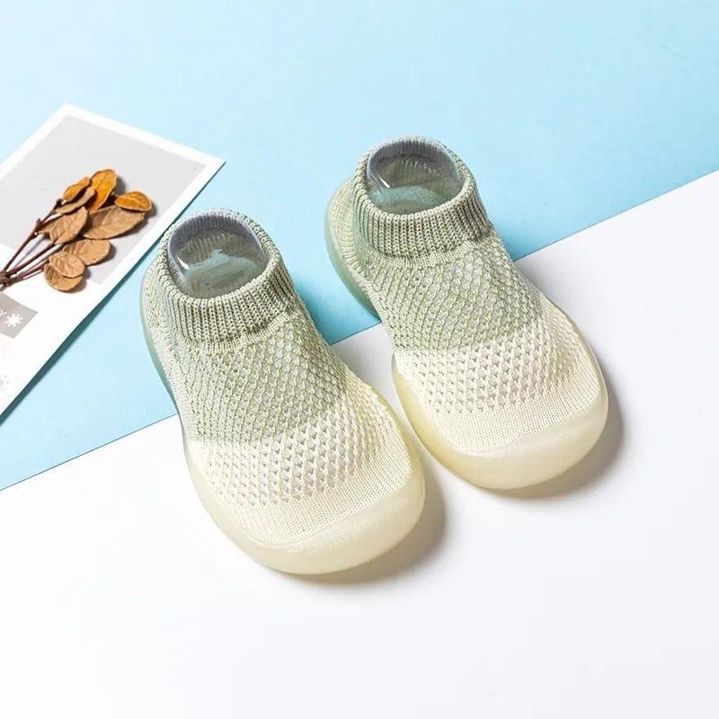 Newborn Baby Shoes Breathable Mesh Kid First Walkers Indoor Socks shoes Toddler Boy Crib Anti-slip Floor Infant Girls Sock 0-4Y