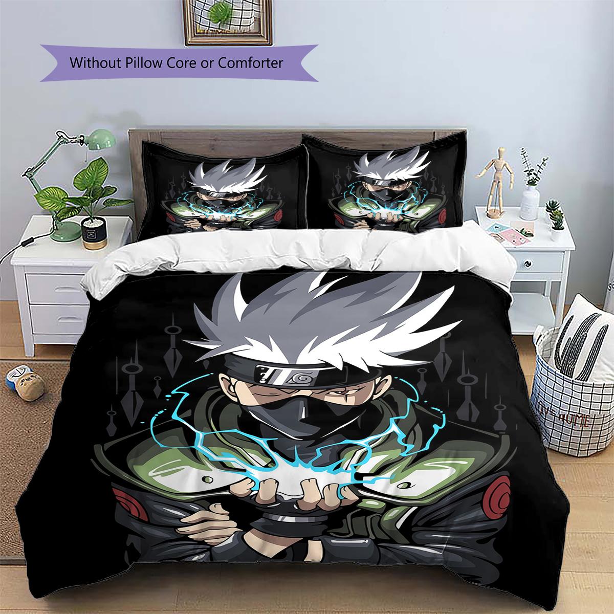 Naruto Character Collection Pillowcase, Anime Character Home Decor, Gift for Naruto Enthusiasts 135x200cm