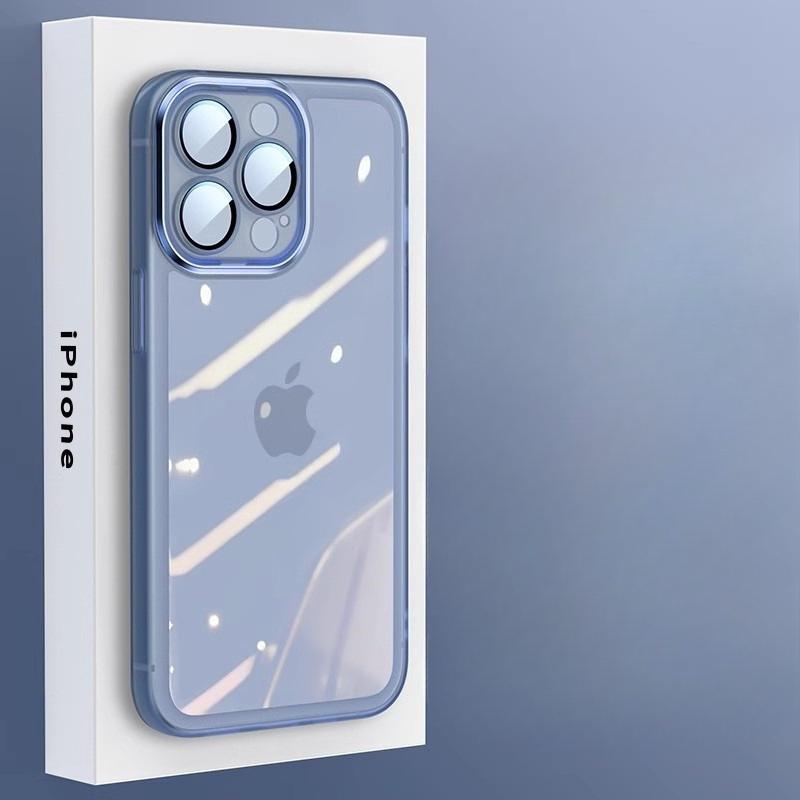 Applicable To IPhone16proMax Glamorous TPU Case Apple 15 Translucent I14 Full Inclusive Anti Fall Protection Case