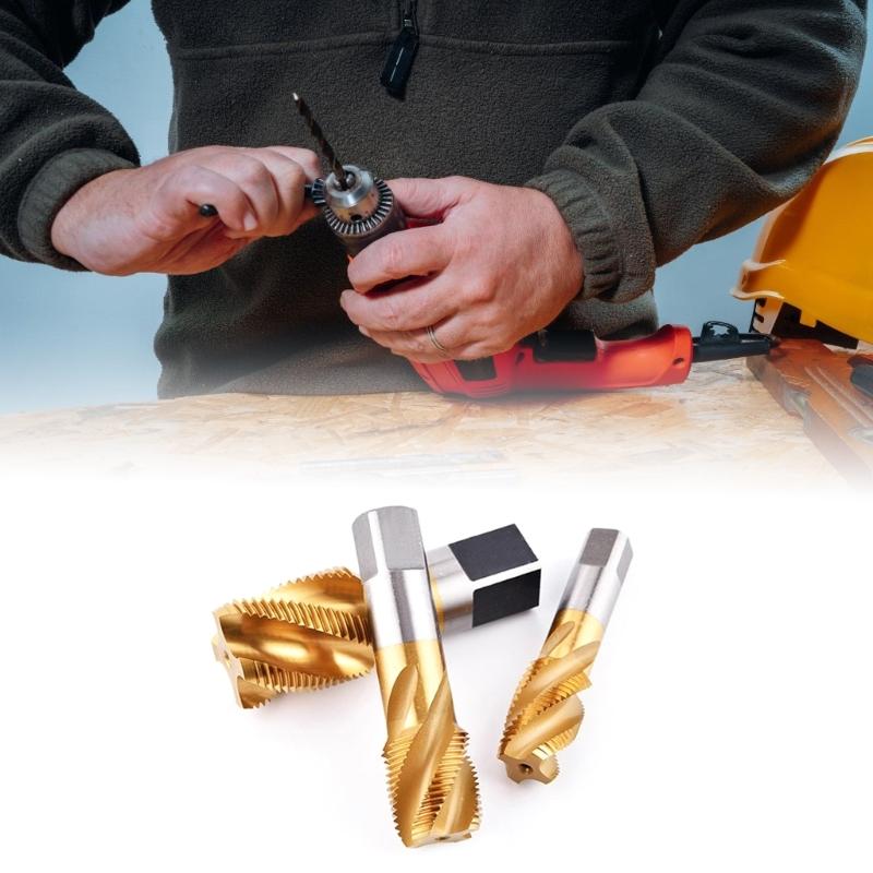 Spirals Flute Thread Tap G1/4 ZG3/8 NPT1 Coated High Speed Steel Machine Tapping Tool for Machinist Repair