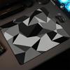Black Grey Geometric Mouse Pad Square Computer Office Game Table Mats Rubber Anti-slip Laptop Mousepads 40X45 Large Desk Pads