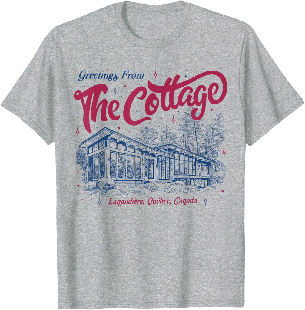 Vintage Greetings from The Cottage Design Funny Unisex T-Shirt