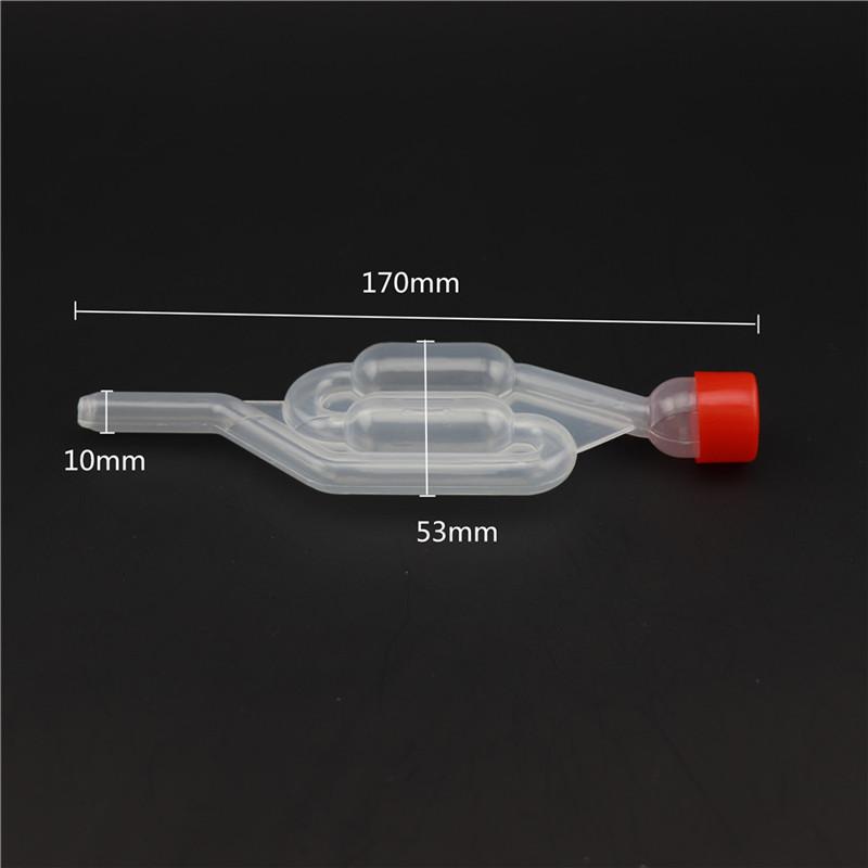 1pc Twin Bubble Airlock One-way Exhaust Water Seal Valve With Silicone Grommet for Beer Wine Making Household Distiller Tools