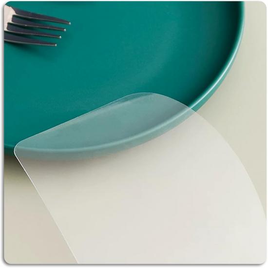 15 Pcs Transparent Cake Cream Scraper Plastic Cake Scraper Flexible Spatula Plastic Scraper Tool Cake Smoother for Icing Fondant Smoother Supplies