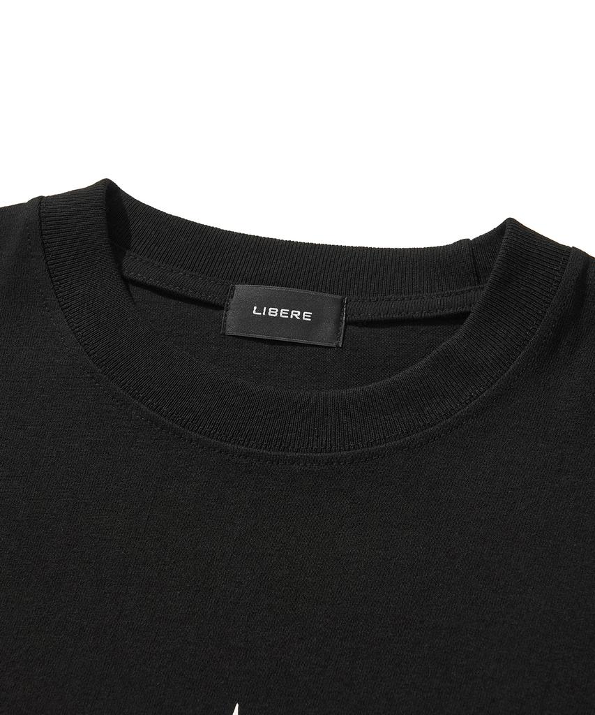 LIBERE Lr Logo T-Shirt / Black