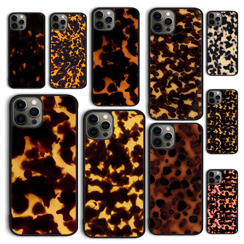 Autumu Tortoise Shell Marble Pattern Phone Case Cover for iPhone 17 Air 16 16e 15 12 11 13 14 Pro Max Plus Coque