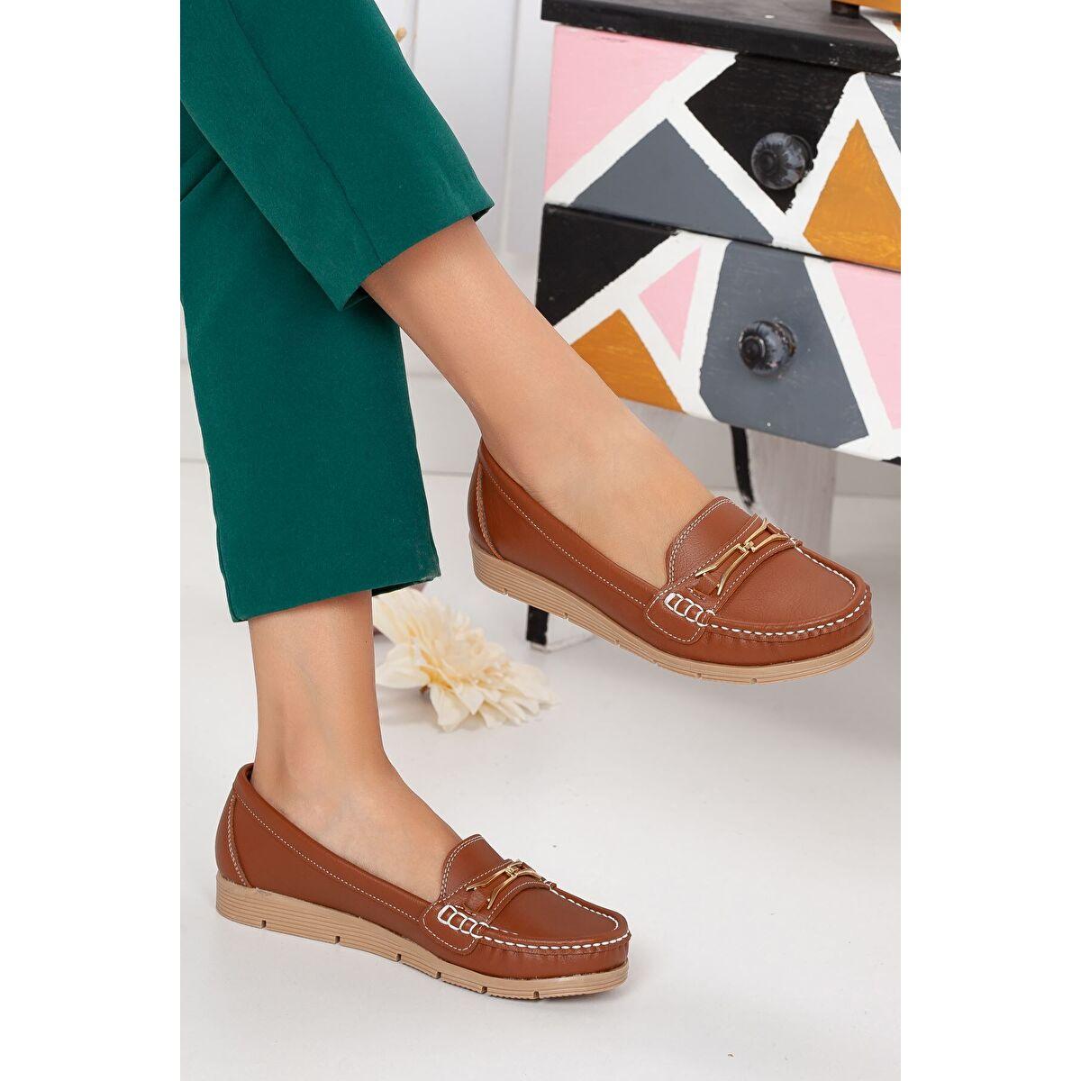 

Crew Women s Flat Shoes Taba Skin