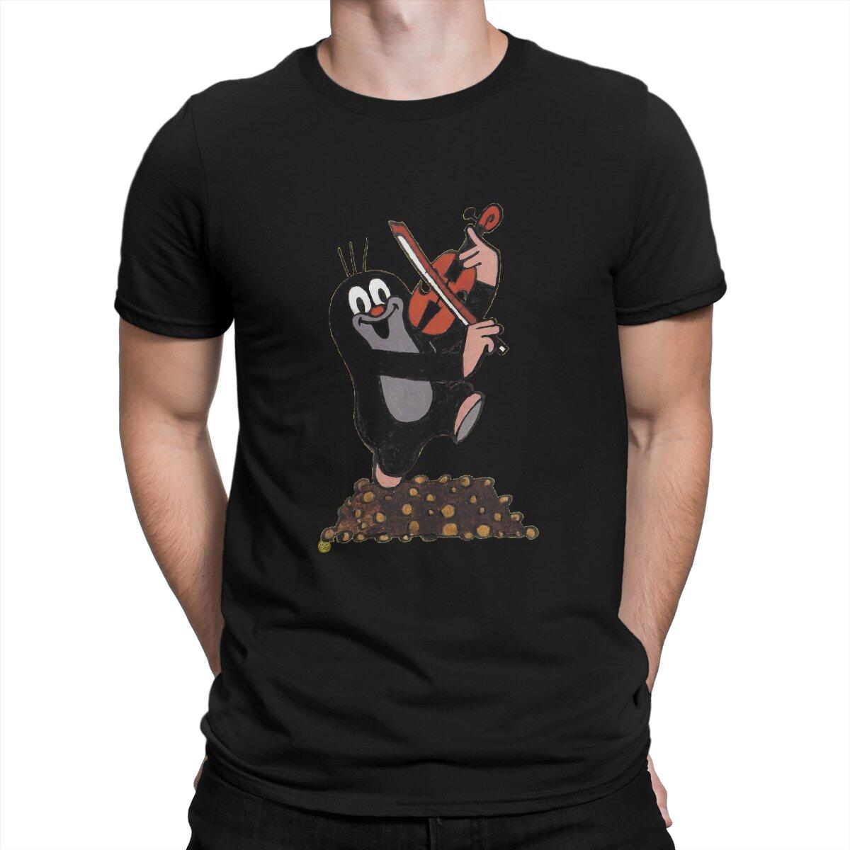

Krtek The Mole Play the Violin T Shirt Grunge Men Tees Summer Clothing Harajuku Crewneck TShirt 4XL