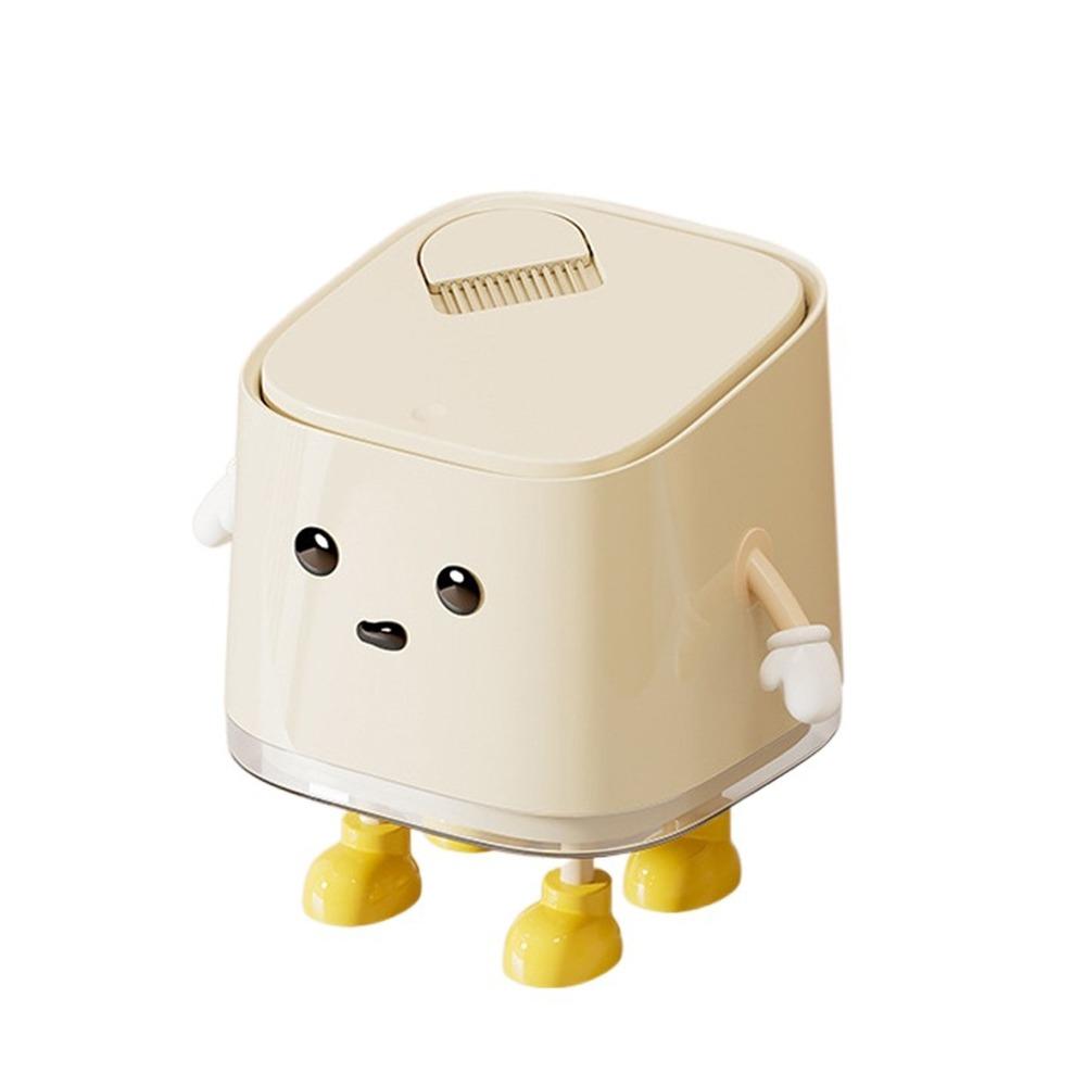 Cartoon Desktop Trash Can Plastic Small Storage Bucket Multi-functional Mini Waste Bins  Countertop