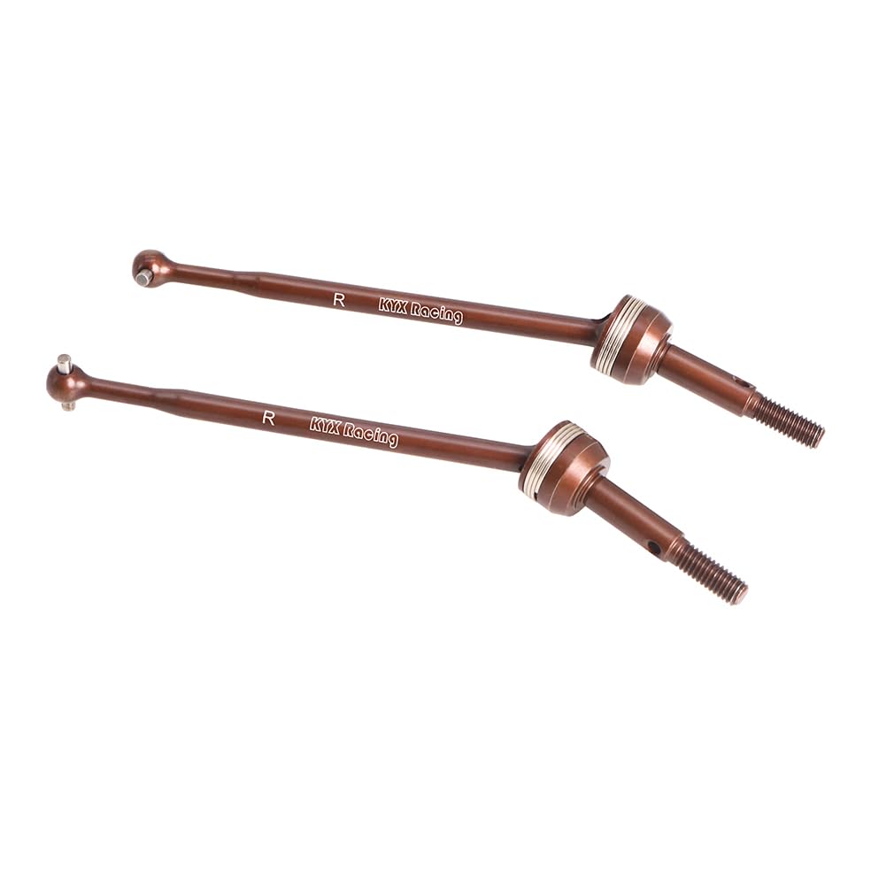 Palumma RC Car Steel CVD Drive Shafts, Front and Rear Drive Shafts, Upgrade Accessories for Tamiya 1/10 Scale Hot Shot II 2024 4WD RC Car