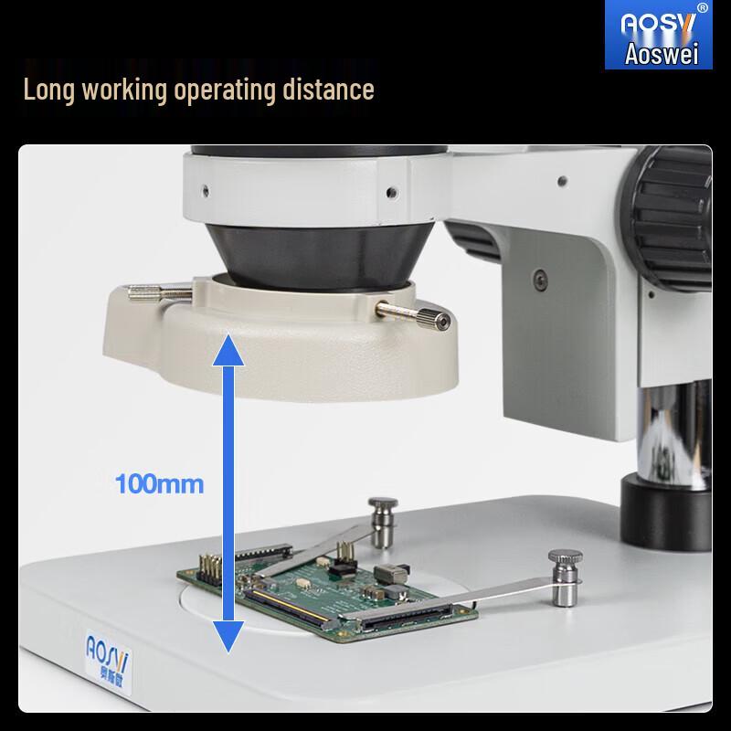 AOSVI Trinocular Stereo Zoom Microscope for Electronics and Jewelry Repair