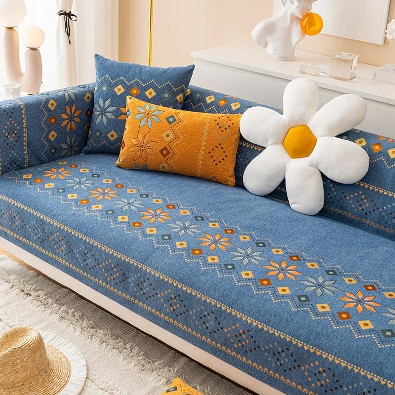 Neue Wohnzimmer Sofa Protector Elastische Sofa Kissen 1/2/3 Universal Nicht-slip Sofa Armlehne Sofa Rückenlehne Handtuch Mode Sofa Abdeckung