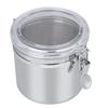 Contenitore per Caffè in Acciaio Inossidabile Barattolo per Alimenti Contenitore per Tè Zucchero Latte in Polvere (13*11cm)