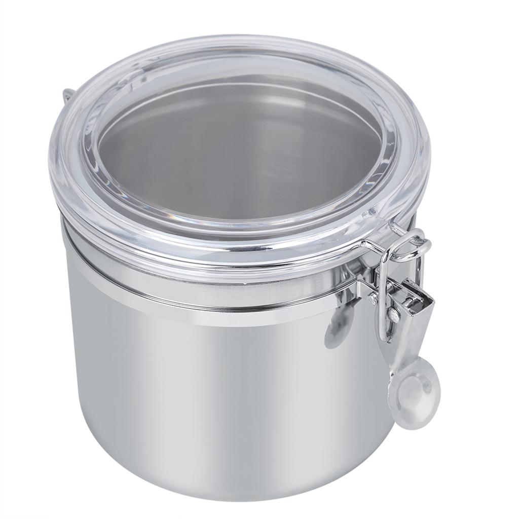 Contenitore per Caffè in Acciaio Inossidabile Barattolo per Alimenti Contenitore per Tè Zucchero Latte in Polvere (13*11cm)