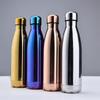 500ml Electroplated Gradient 304 Stainless Steel Water Bottle, UV Plating Cola Shape Vacuum Insulated Sports Flask