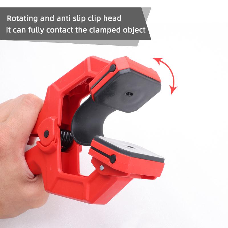 DURATEC Belt Spring Clamp Woodworking Fixture Aviation Model Photo Frame Quick Fixing Clamp C Clamp for Surface Protection