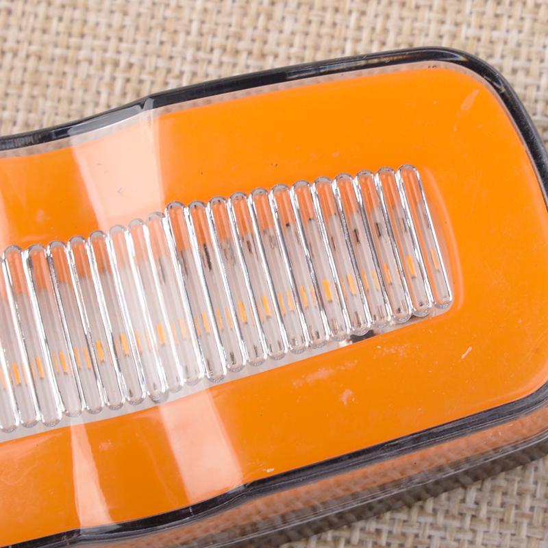 

IP67 1 Pair Truck Trailer 4 LED Amber Side Marker Flowing Clearance Light Turn Signal Lamp fit for Bus Lorries Semi Van RV Car MULTI